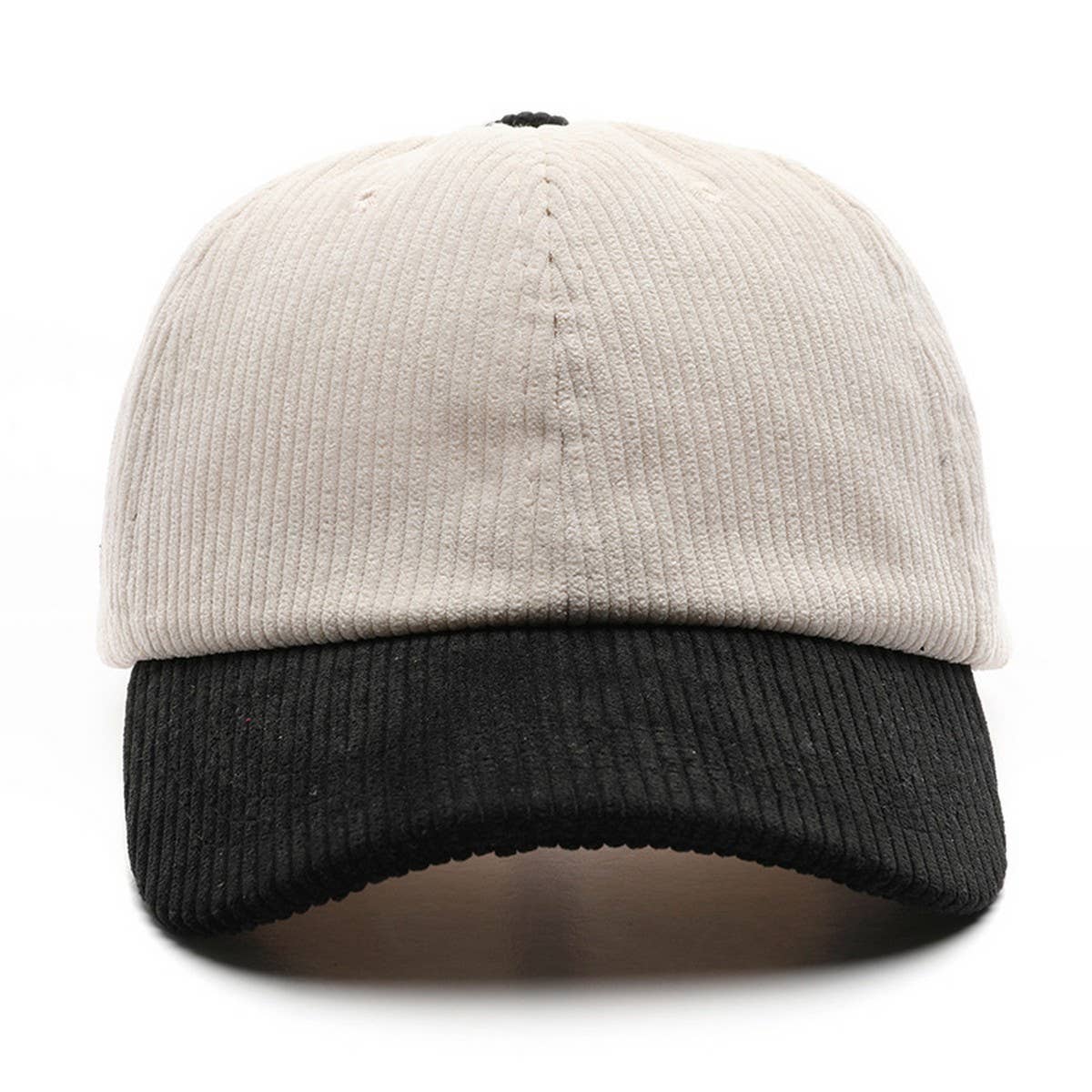 ACCITY - Wholesale Baseball Cap - Unisex - SOLID COLOR PLAIN CORDUROY COLORBLOCKED CAP_CWAH28098
