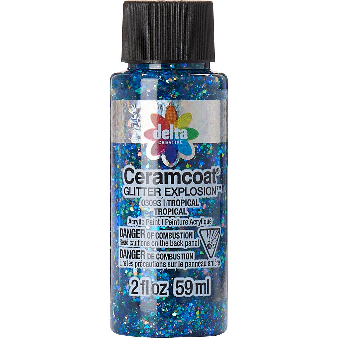 Plaid Crafts - Wholesale Acrylic Paint - Delta Ceramcoat ® Glitter Explosion™, 2 oz3