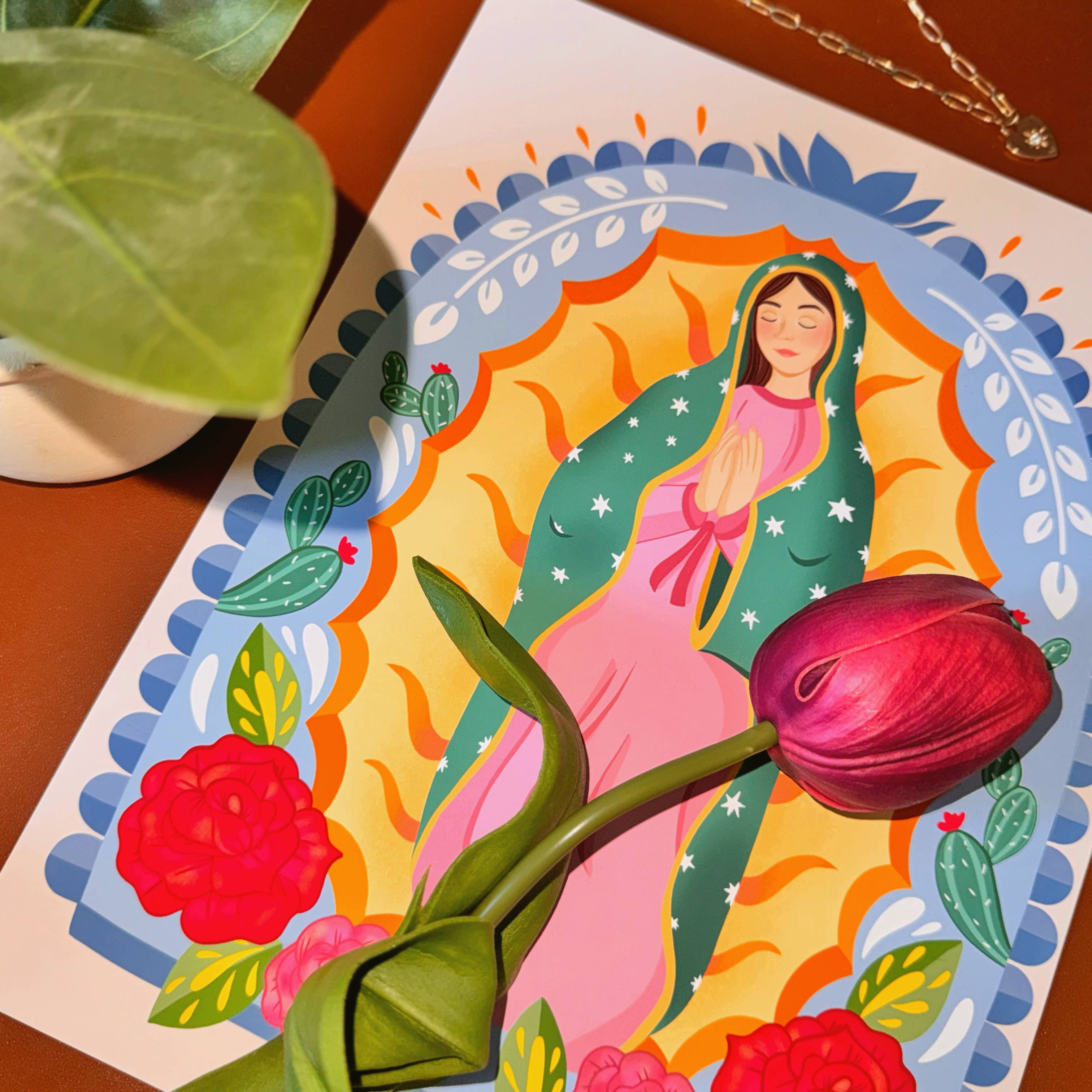 Jessartlet Illustrations - Vente Affiche d'art - Impression Virgencita Querida1