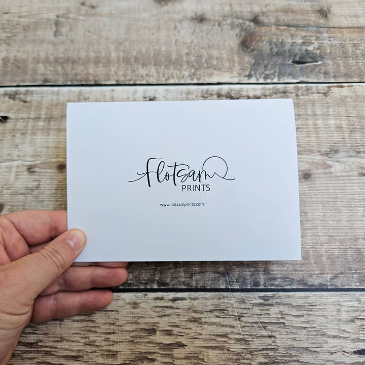 Flotsam Prints - Wholesale Everyday Greeting Card - With The Flow - Single Greetings Card4