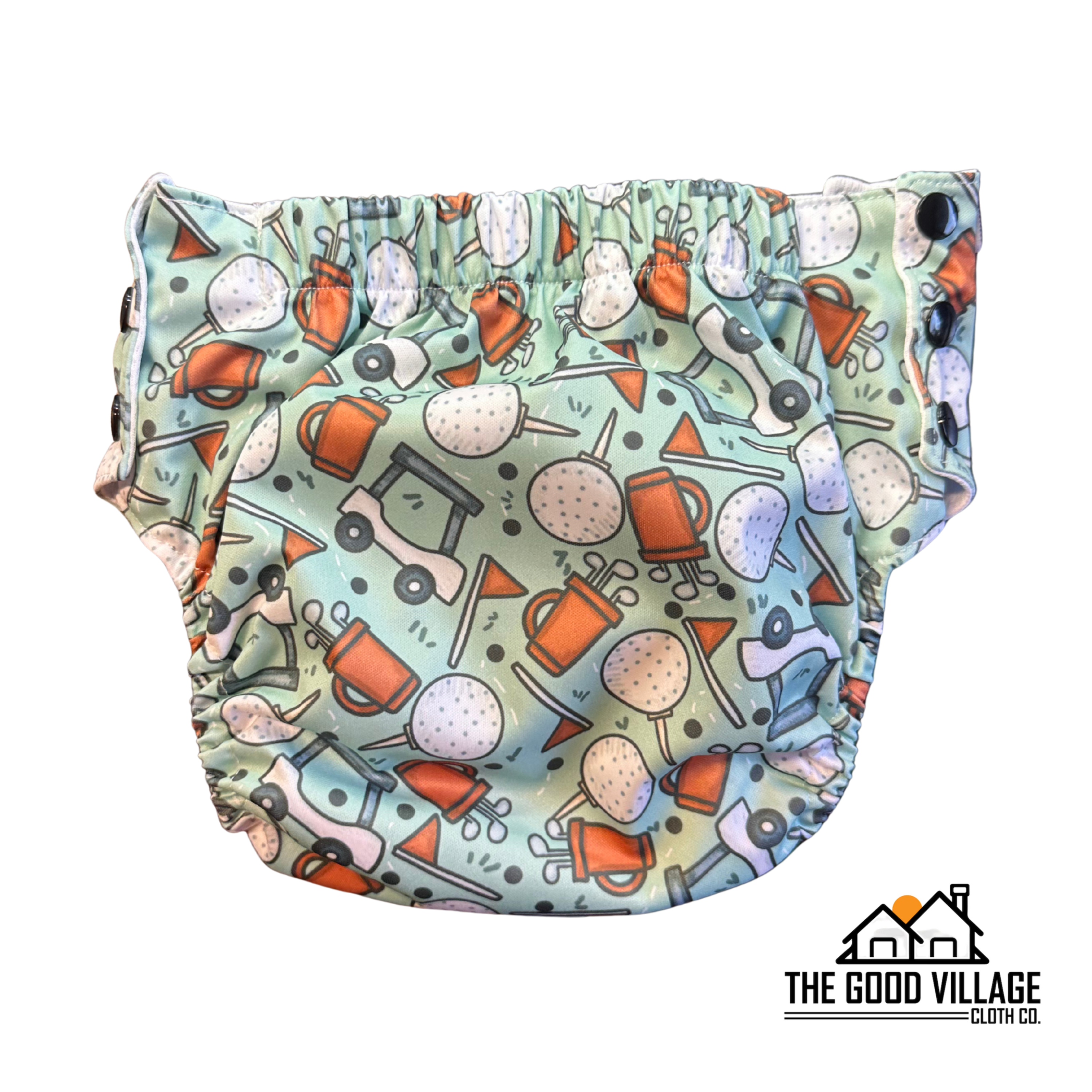 The Good Village Cloth Co + Market - Wholesale Underwear/Diaper Cover - Baby - Toddler Trainers - Tee Time1
