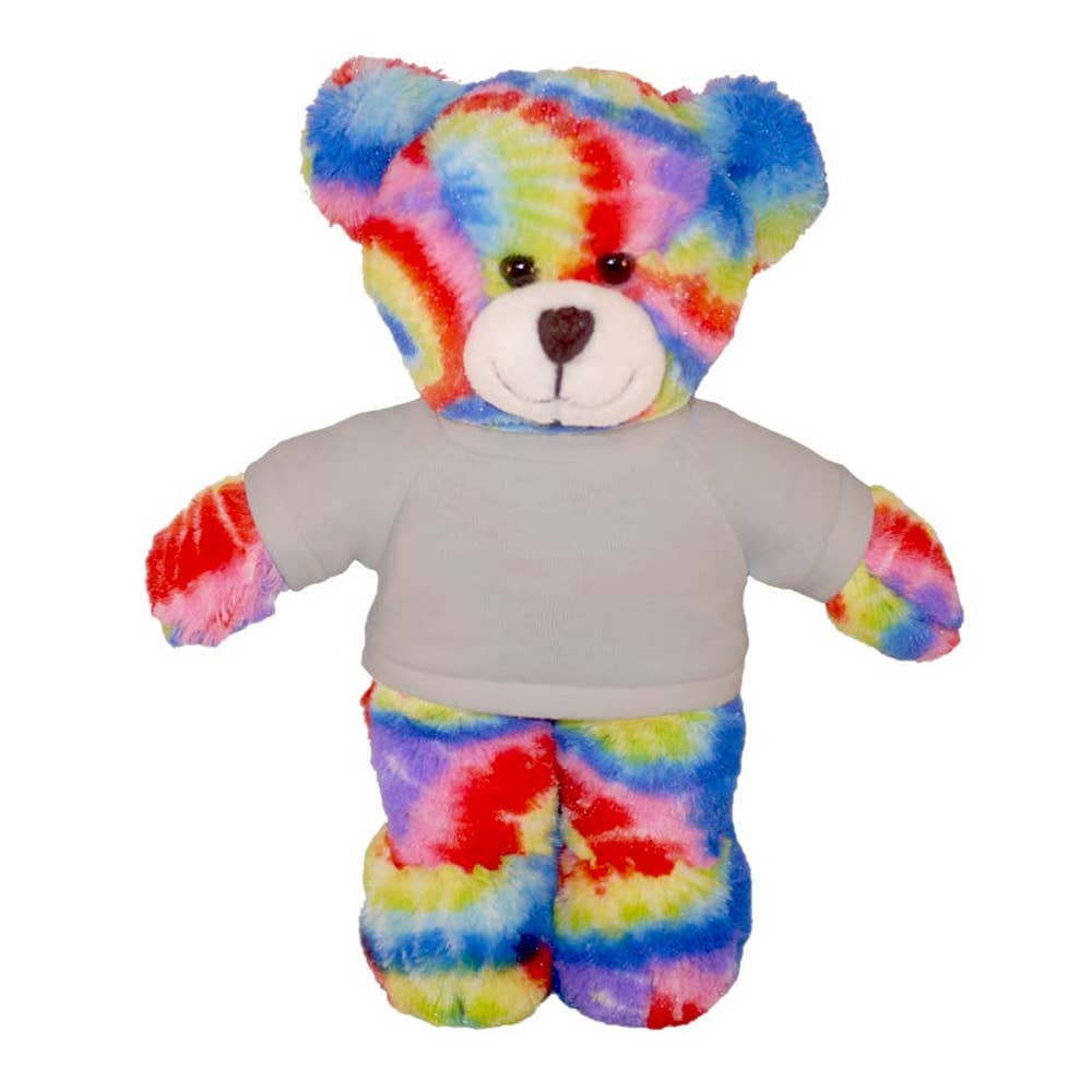 Plushland - Wholesale Stuffed/Plush Toy - Kids & Baby - 8″ Tie-Dye Custom Bear | Personalized Bear Stuffed Animal13
