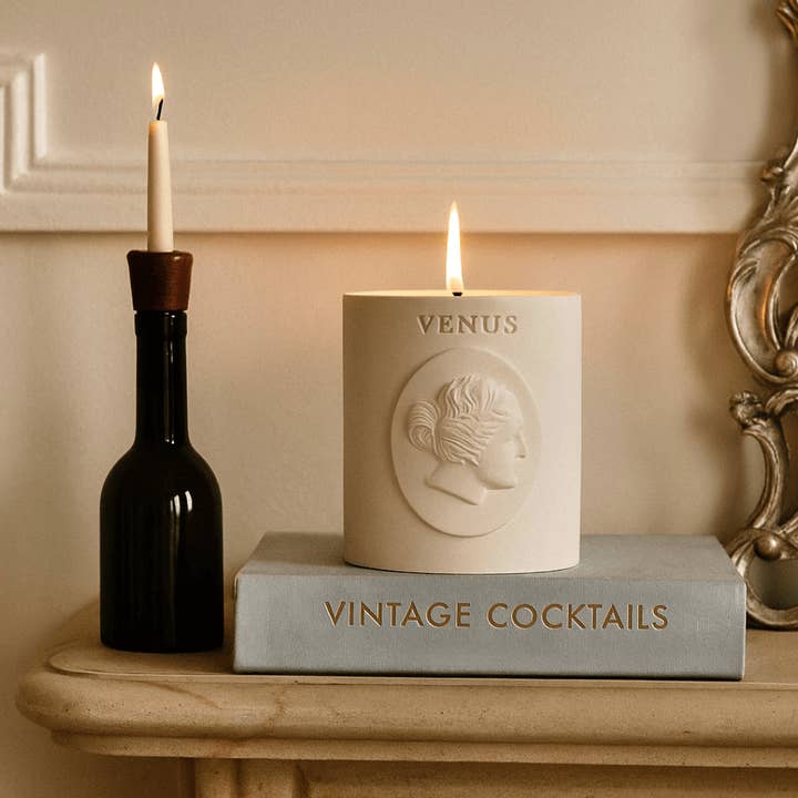 Votive - Wholesale Jar/Filled Candle - Venus Candle – Velvet Cherry Oak | Handmade Eco Resin Candle3