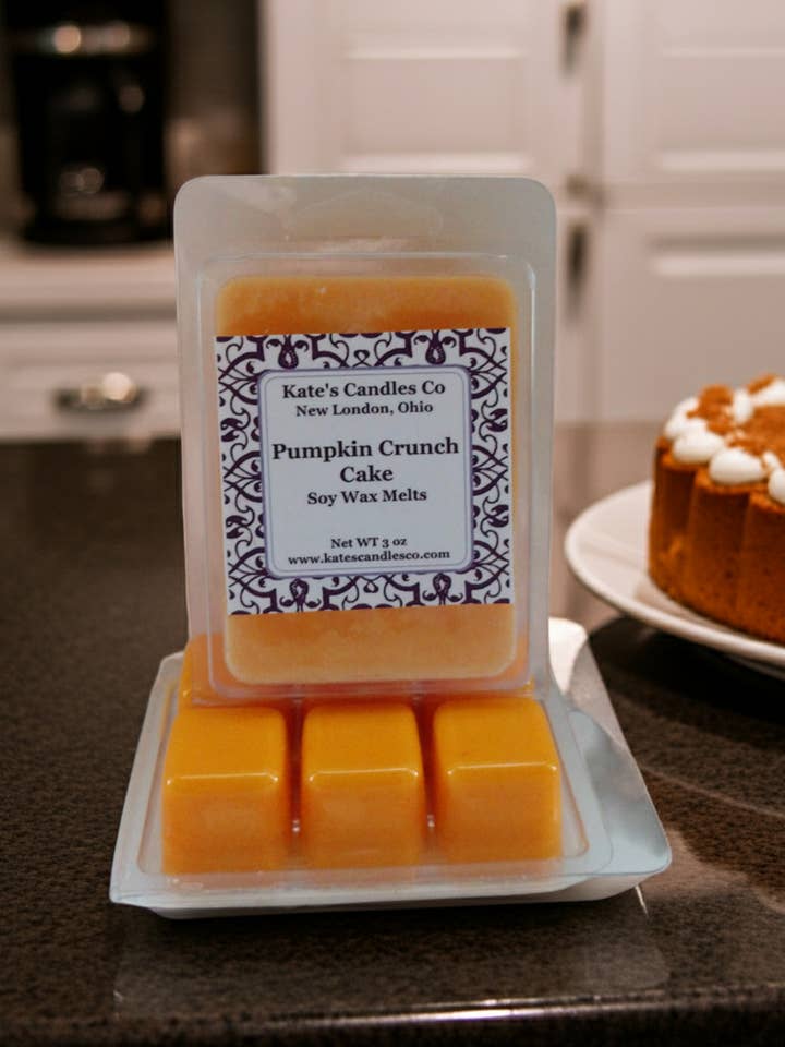La cire de soja pour gâteau croustillant à la citrouille fond pour la vente par Kate's Candles co