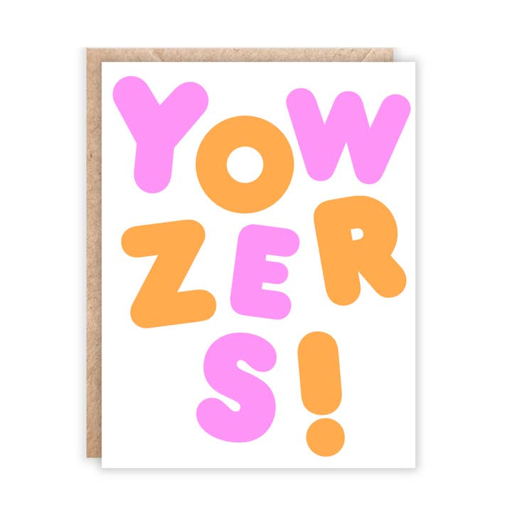 Yowzers Card for wholesale by Jolly Rae