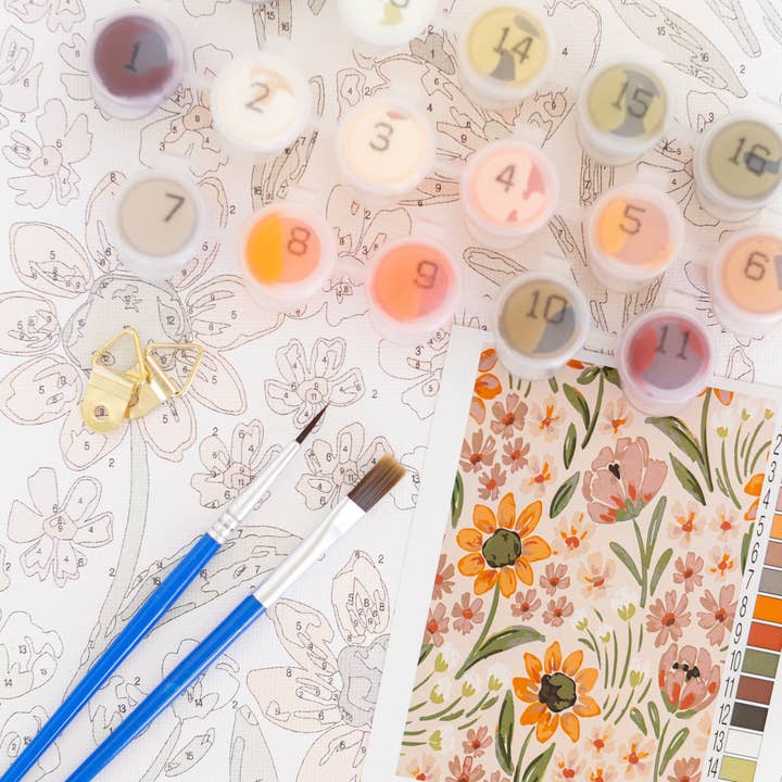 Elyse Breanne Design - Wholesale DIY Craft Kit - Sunny Poppies Paint By Number Kit4