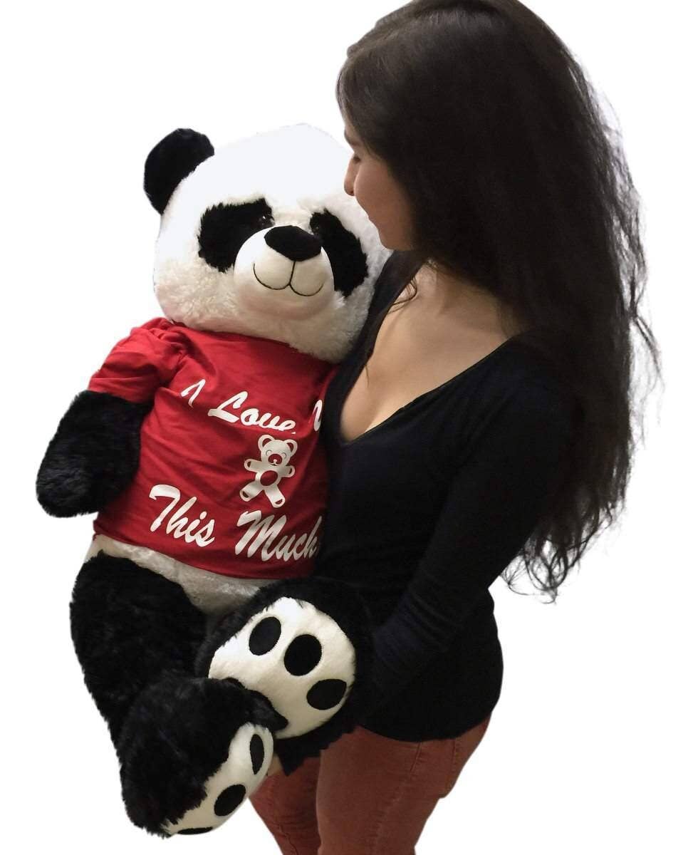 Big Plush - Wholesale Stuffed/Plush Toy - Kids & Baby - Valentines Day Giant Stuffed Panda I Love You BigTeddy Bear 6