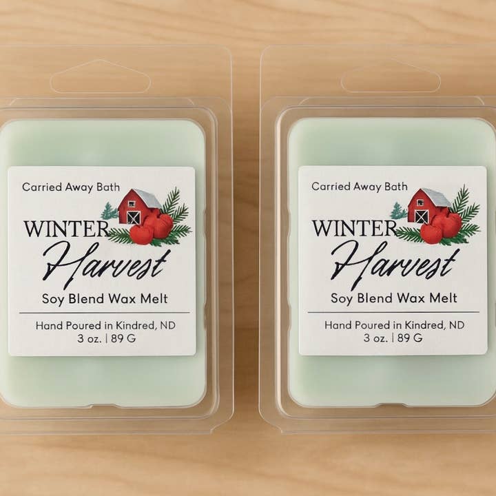 Holiday Wax Melts – Christmas & Winter Scent Collection for wholesale by Carried Away Bath