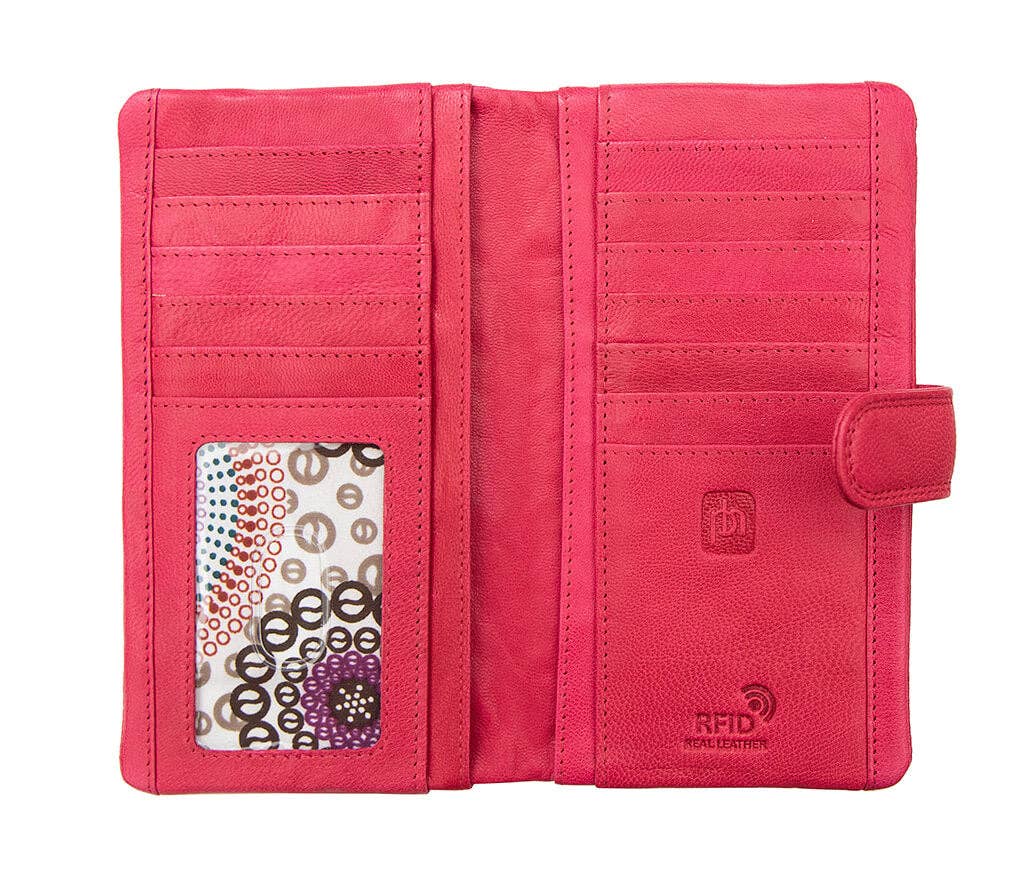 PRIMEHIDE - Venta al por mayor Cartera - Mujer - Monedero de piel grande Crumble - 650312