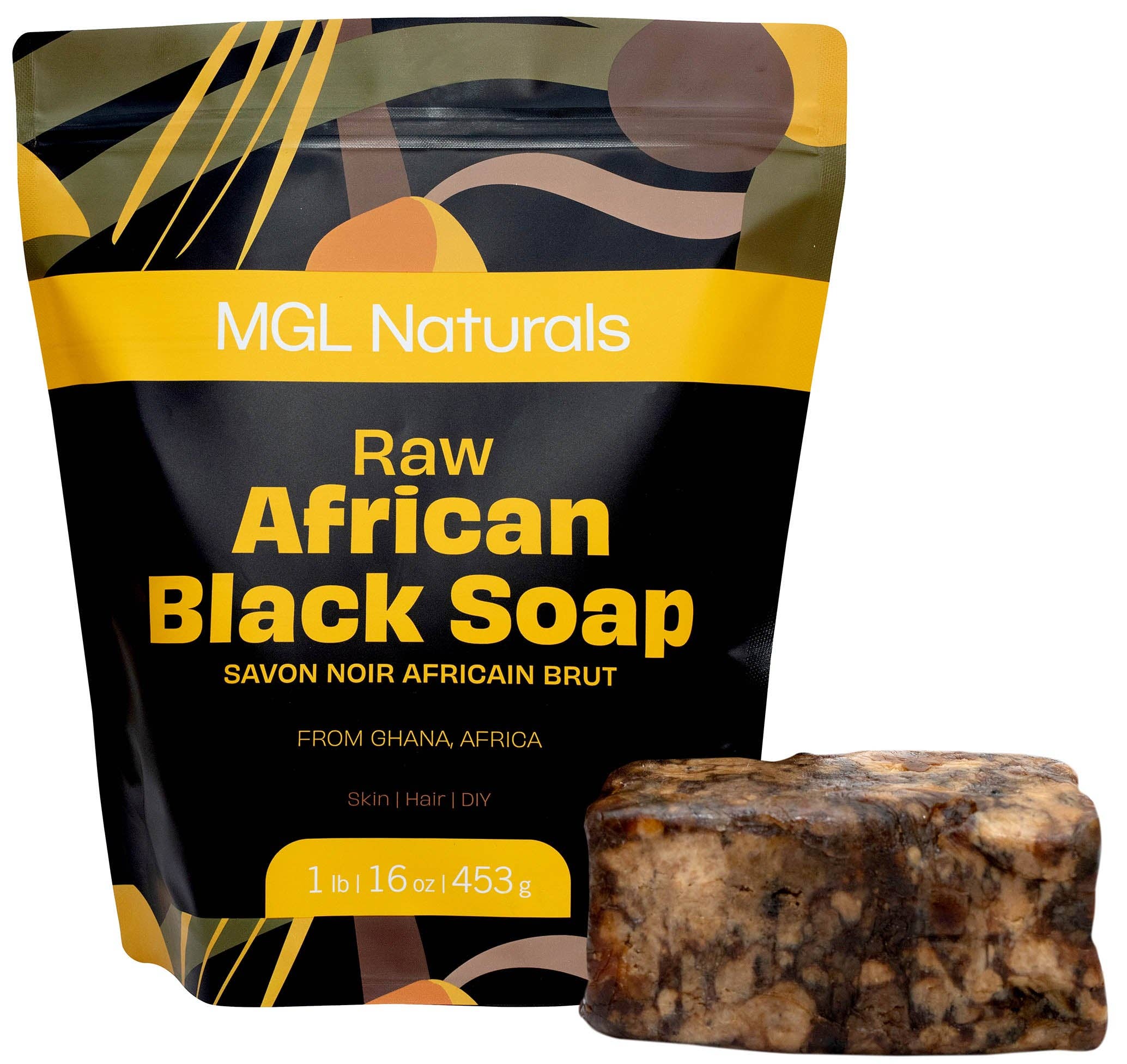 MGL Naturals - Wholesale Bar Soap - Raw African Black Soap