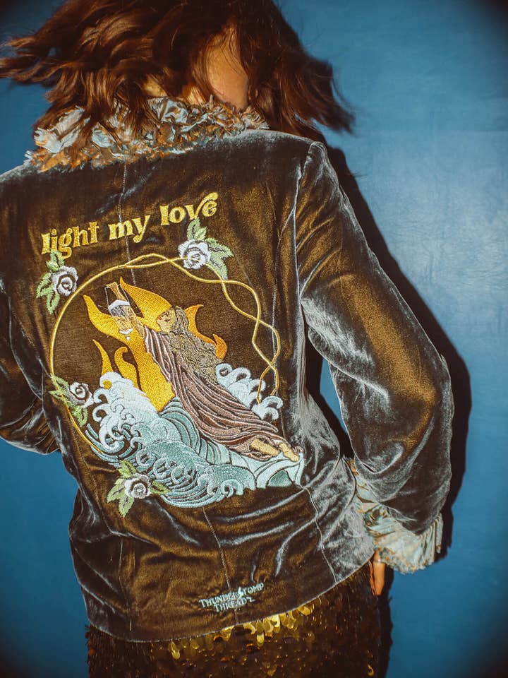 Silk & Velvet Light My Love Custom Outfit- ONLY ONE for wholesale by ThunderStomp Threadz