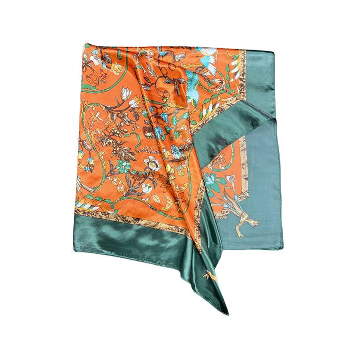 Lili Scarves (US Duty Free) - Wholesale Scarf - Women's - Bird Pattern Silk Touch Square Scarf16