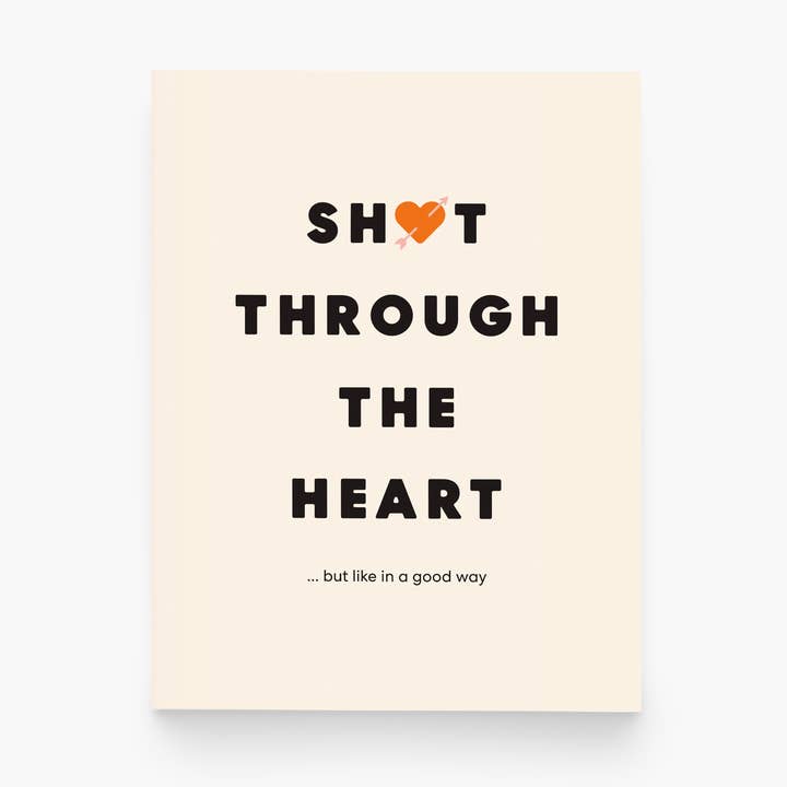 Shot Through The Heart Greeting Card for wholesale by paper&stuff