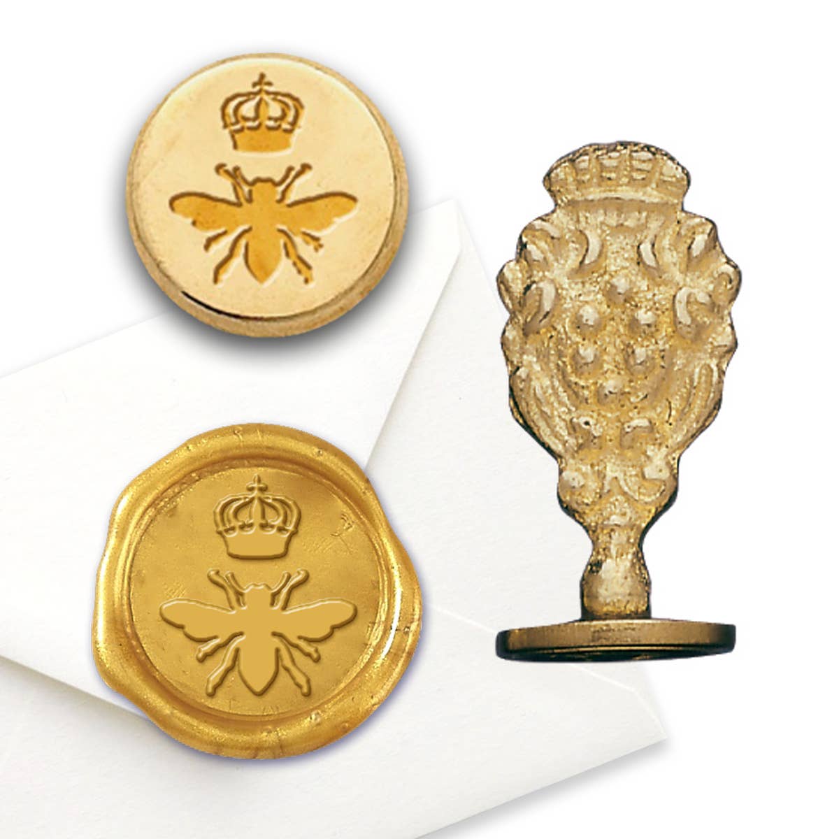 Freund Mayer & Co. - Wholesale Rubber/Decorative Stamp - Florentine Brass Wax Seal Stampers-over 50 popular symbols8