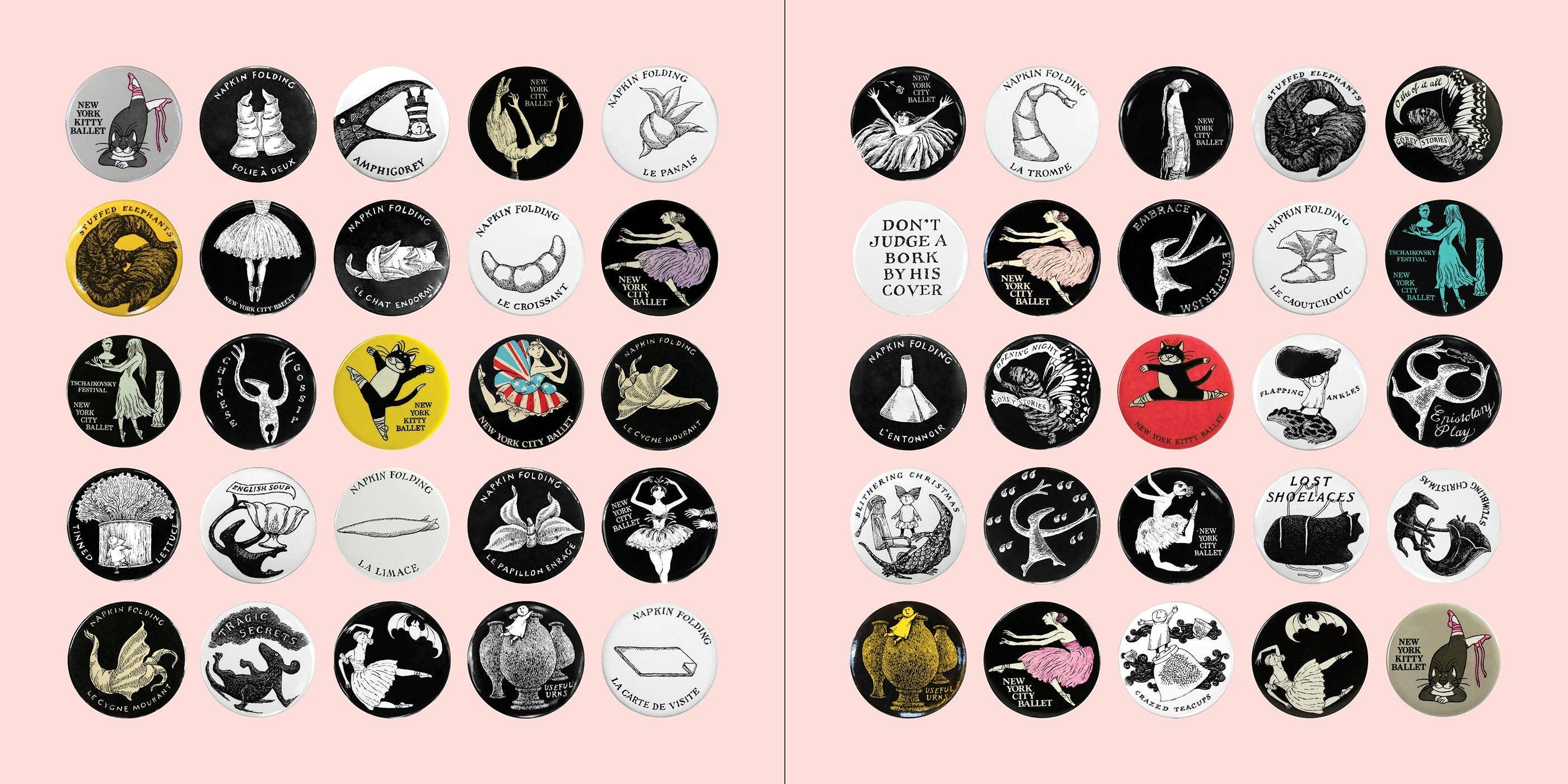 Pomegranate – wholesale Arts & entertainment book – Always One Button Short: The Buttons of Edward Gorey2