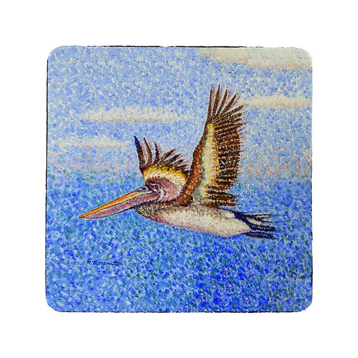 Flying Pelican Coaster Set of 4 for wholesale by Betsy Drake Interiors