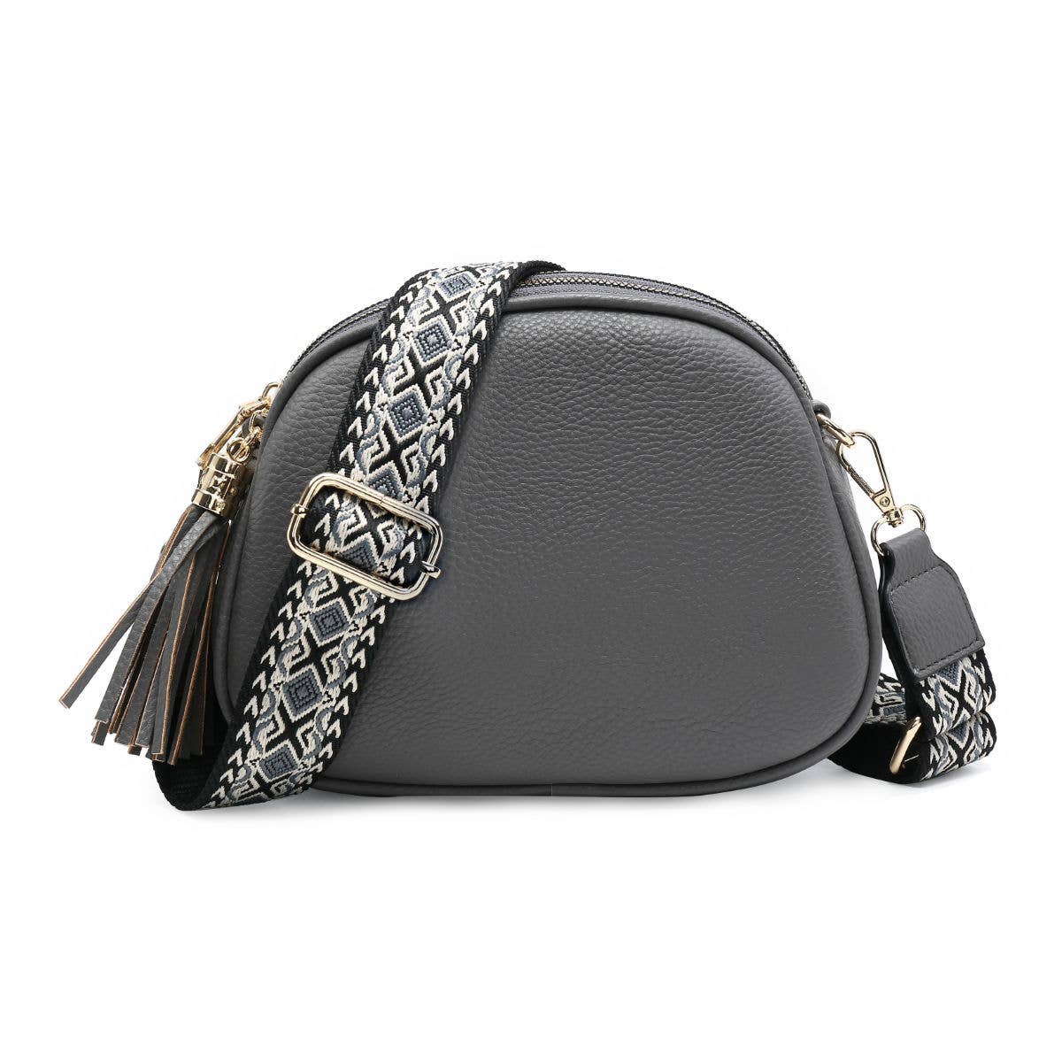 Papaya Fashion Ltd – wholesale Crossbody bag – Women's – B23007 Cross Body Handbag with three zip top sections5