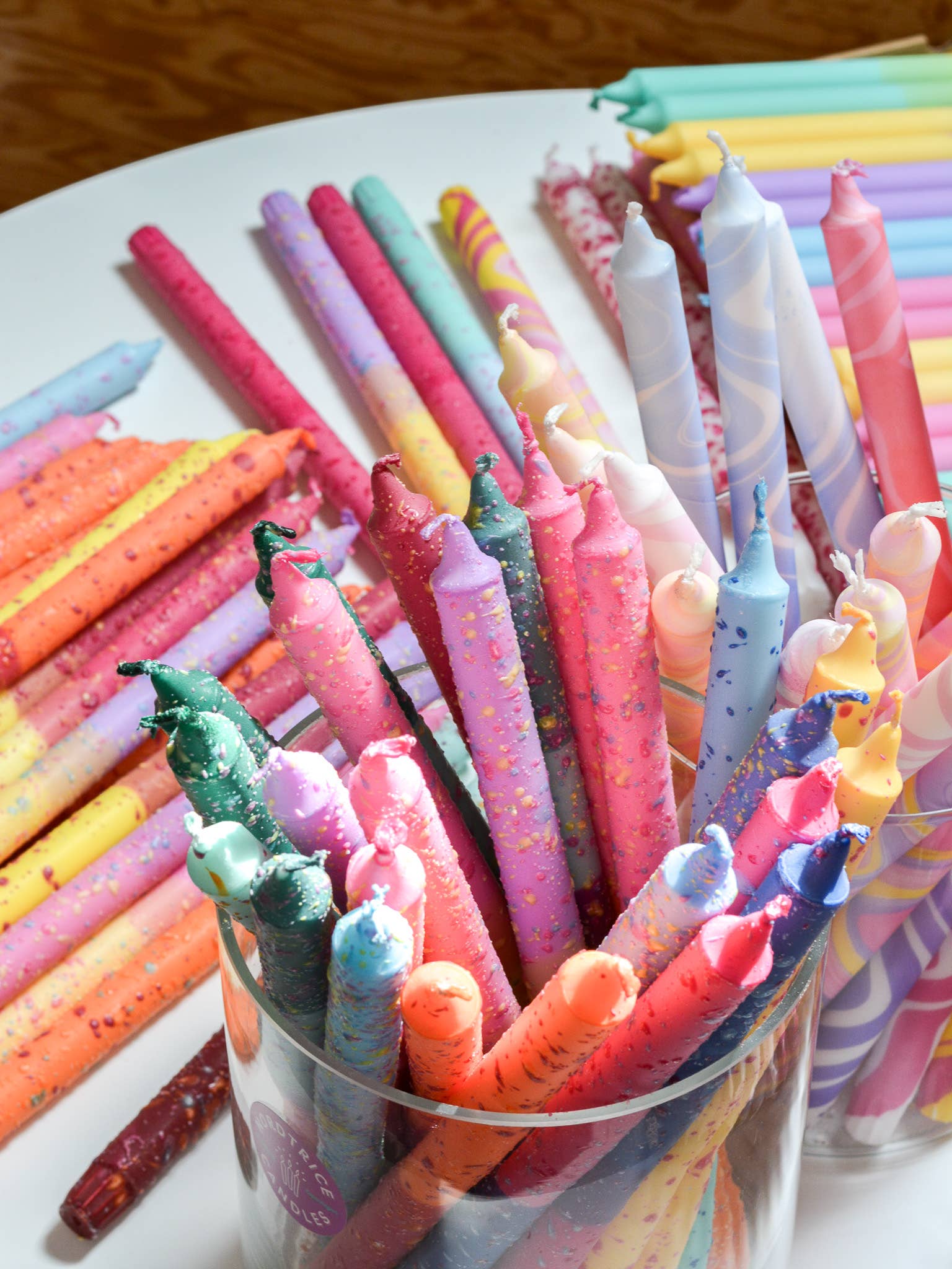 Nordtrice - Wholesale Tapered Candle/Candlestick - Taper candles (Long)- pastel colours and decorations8