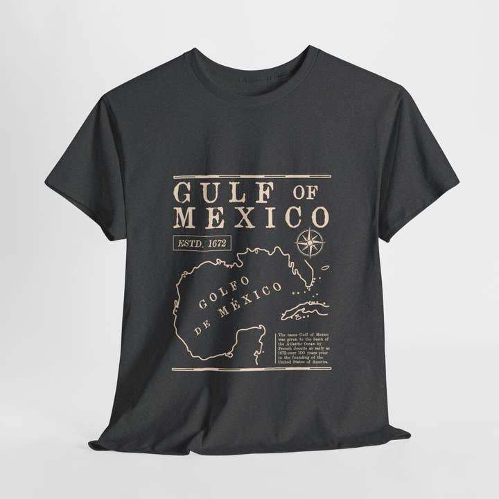 Gulf of Mexico Map Vintage T-shirt for wholesale by Kennidi Co.
