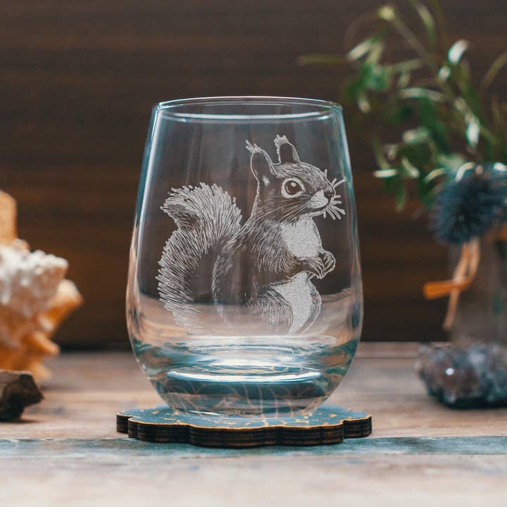 Benoit's Design Co. - Wholesale Cocktail/Liquor Glass - Squirrel Glasses