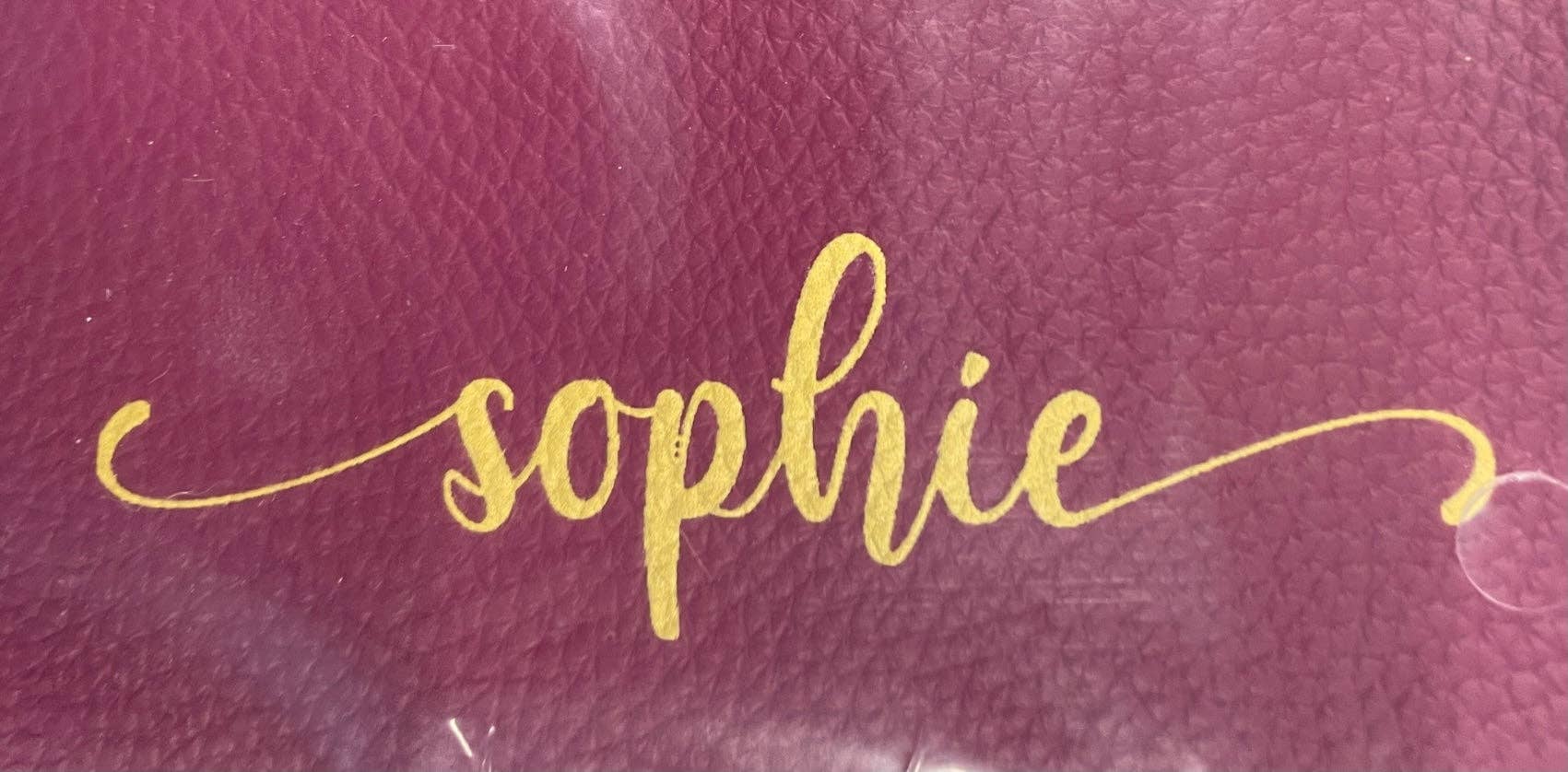 The Classy Cloth WS - Wholesale Make-up/cosmetic bag - Pebble Leather Cosmetic Bag - Monogrammed5