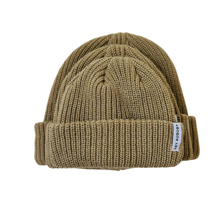Gorro de punto grueso en color guijarro para venta al por mayor de HEY AUGUST CO