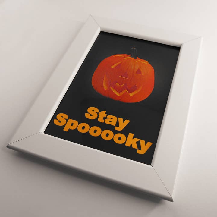 Stay Spooky Framed Print for wholesale by Hungry Ghost Press