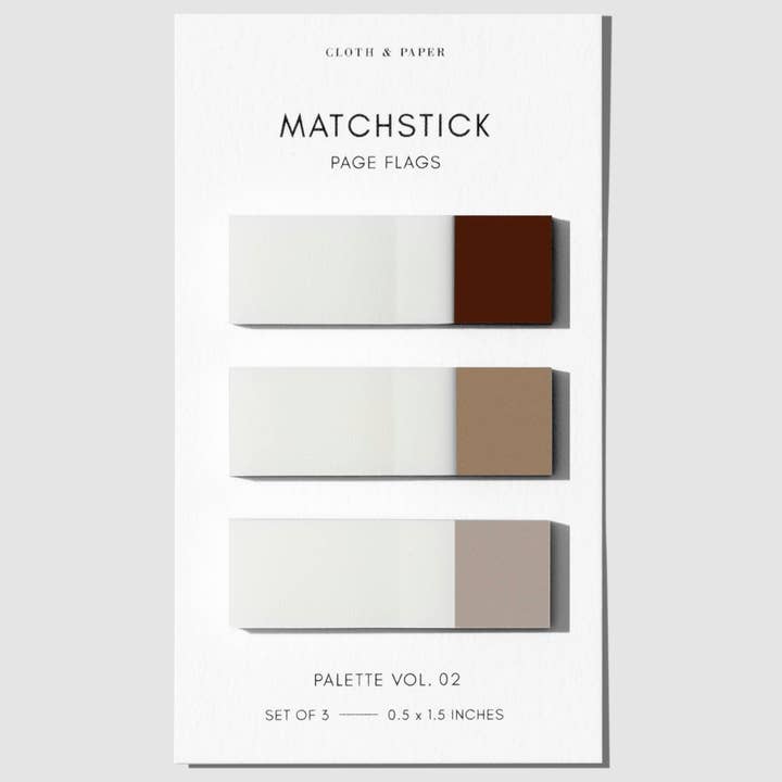 Cloth & Paper – Engroshandel Klistermærke – Matchstick Side Flag Sæt6