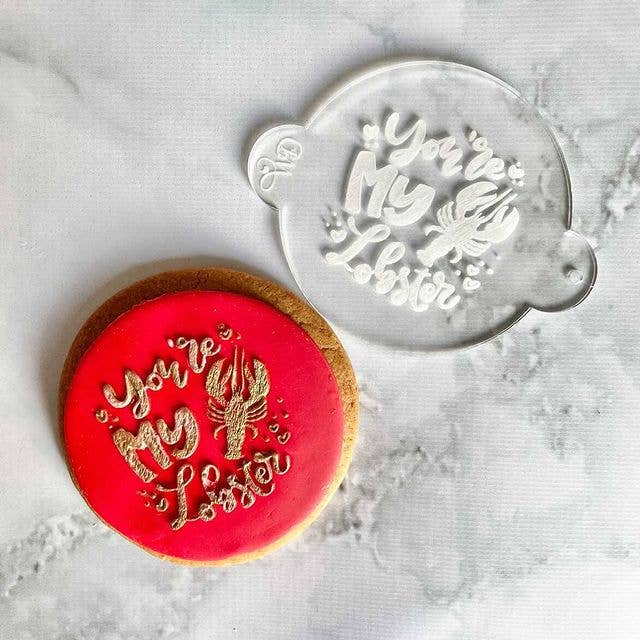 You're My Lobster Fondant Embosser Stamp for wholesale by Welshcrafter Design