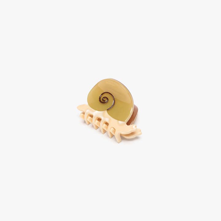 WINONA IRENE - Wholesale Hair Clip - Women's - Mini Snail Hair Claw Clip Accessory in Sand Acetate