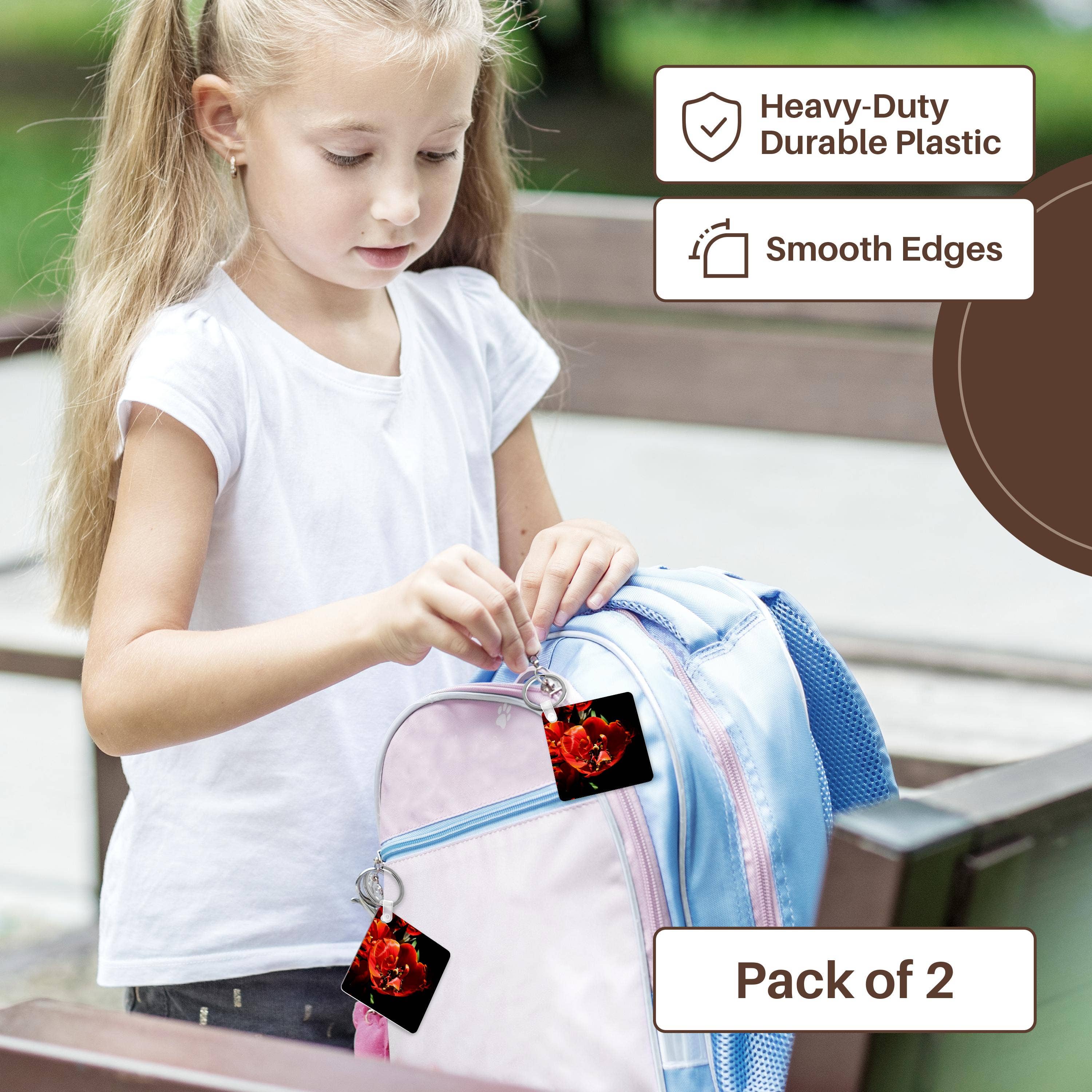 3dRose – wholesale Keychain – Unisex – 3dRose, Closeup view of a red tulip bulb full of tiny maple tree flowers, Key Chain8