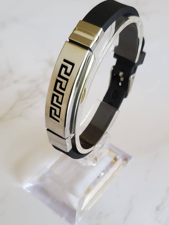 Greek Key Neoprene Band for wholesale by The New You Miracle Band