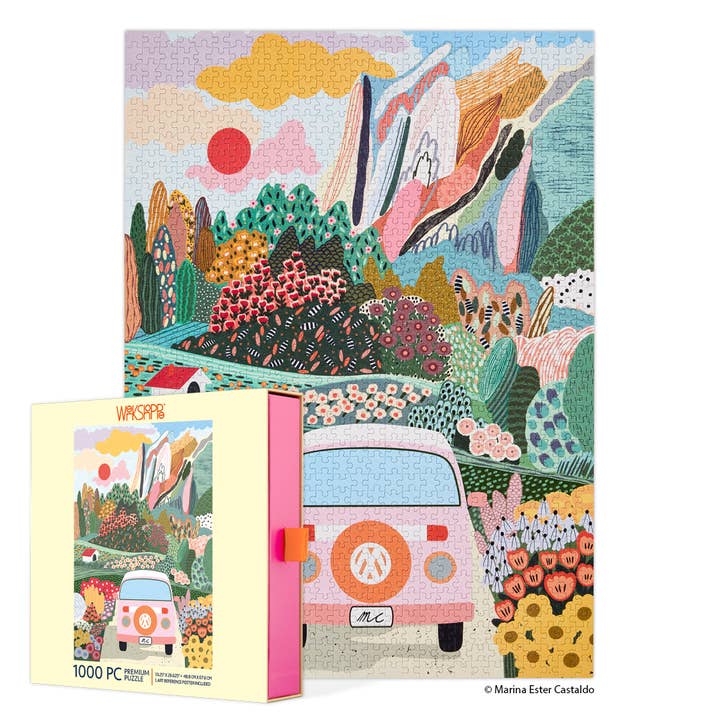 WerkShoppe - Wholesale Puzzle - Adult - Road Trip | 1000 Piece Jigsaw Puzzle