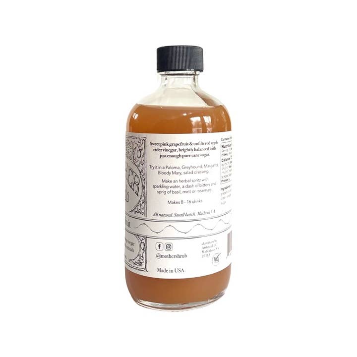 MOTHER shrub - Wholesale Cocktail Mix/Syrup - MOTHER shrub Grapefruit2