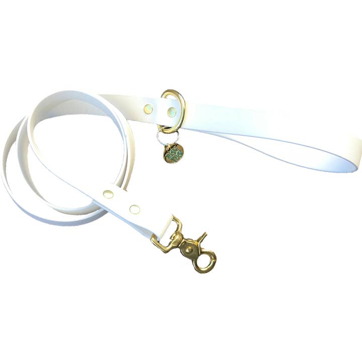 Laisse blanche imperméable pour chien pour la vente par LUCK OF TUCK