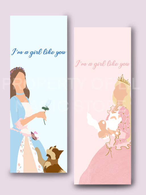 Barbie en tant que princesse et pauvre Marque-page || Fille comme toi pour la vente par Lil Magic Store