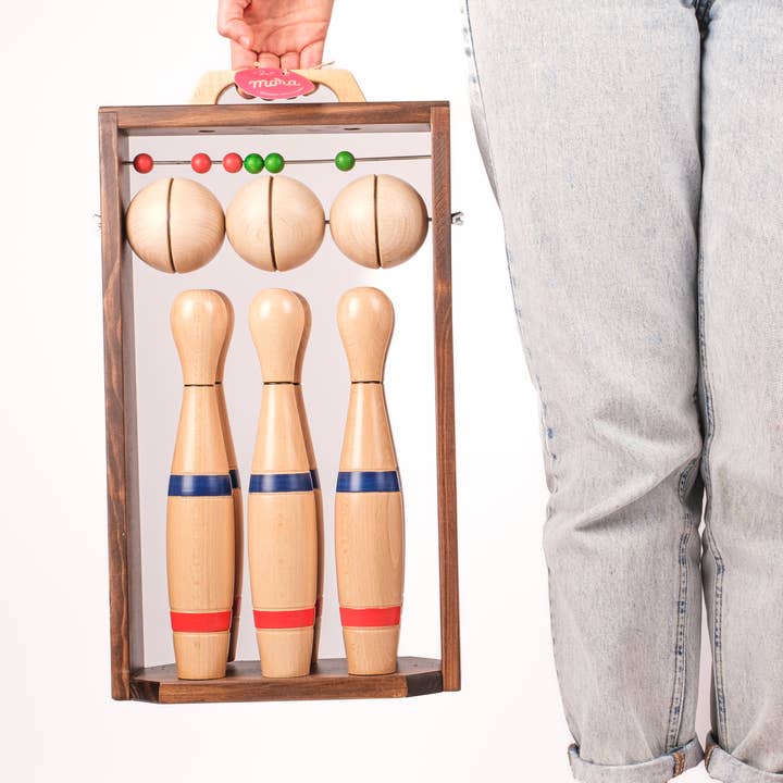 MORA PLAY – wholesale Sporting accessories – Bowling set with wooden frame8