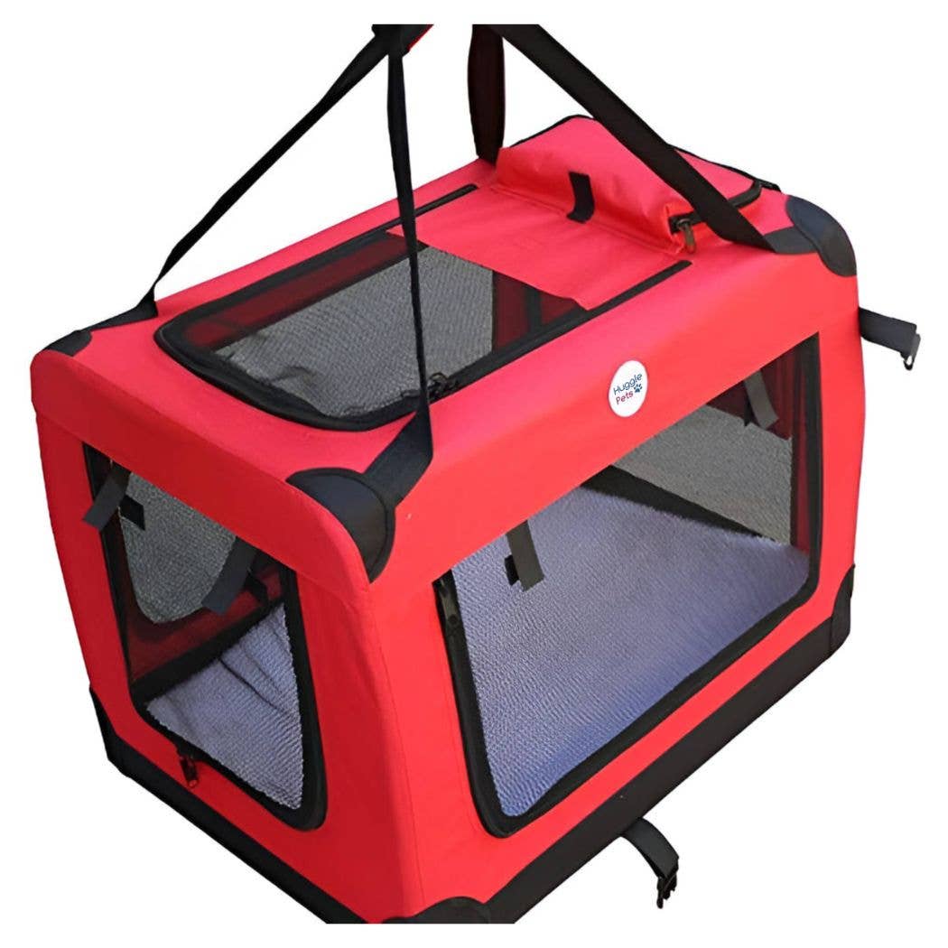 HugglePets - Vente Caisse de transport – chat et chien - Sac de transport pliable HugglePets en tissu pour animaux11