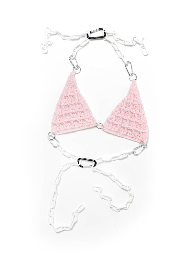 Top bikini con catena per la vendita all'ingrosso da parte di Buckethead Productions