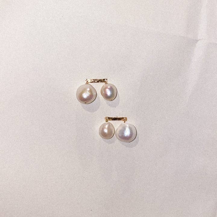 Marida Jewelry - Wholesale Dangle Earrings - Duet Freshwater Pearl Dangle Earrings0