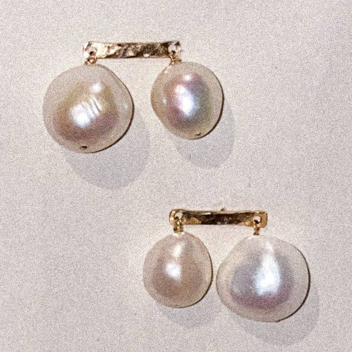 Marida Jewelry - Wholesale Dangle Earrings - Duet Freshwater Pearl Dangle Earrings0