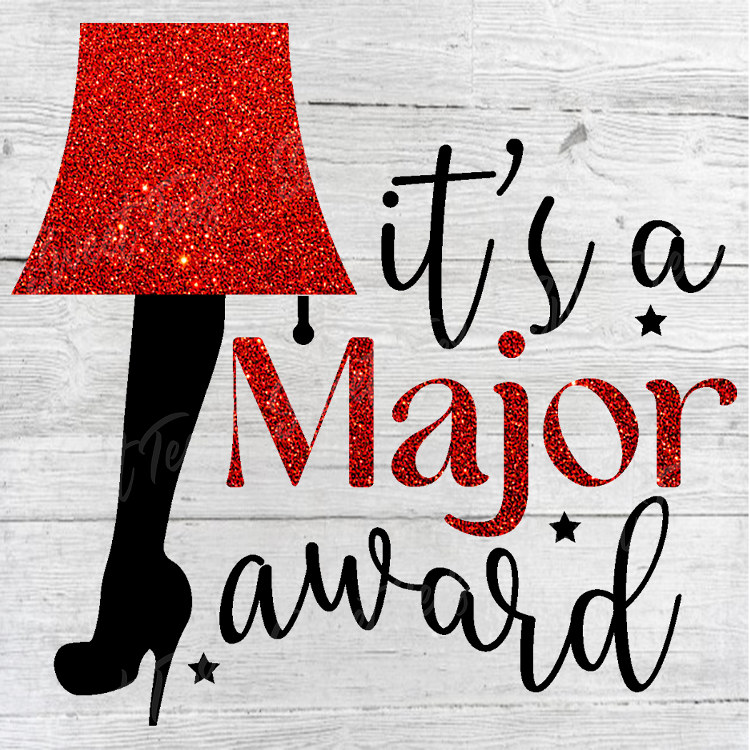 Sweet Tees - Vente T-shirt à imprimés – femme - T-shirt blanchi Leg Lamp It's a Major Award Christmas Story3