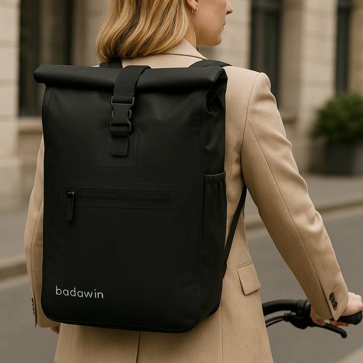 BADAWIN - Wholesale Biking Accessories - Ali waterproof bike backpack – 2-in-1 black pannier4