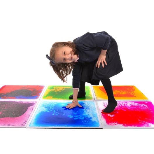 12" Liquid Floor Tiles – 6-Pack Sensory Motion Tiles for wholesale by Playlearn