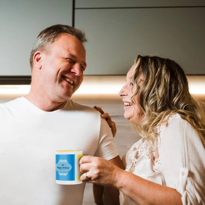 3dRose - Wholesale Coffee Mug - 3dRose, Blue 21st Birthday, Mug3