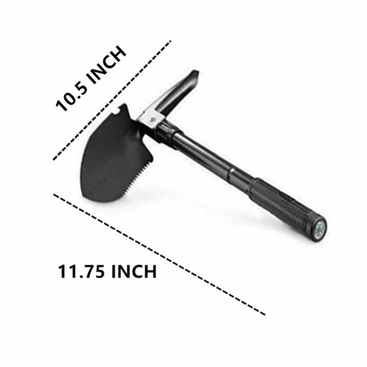 Tsyware - Wholesale Garden Tool - Mini Foldable Military Folding Shovel 7-in-1 Multi-Function3