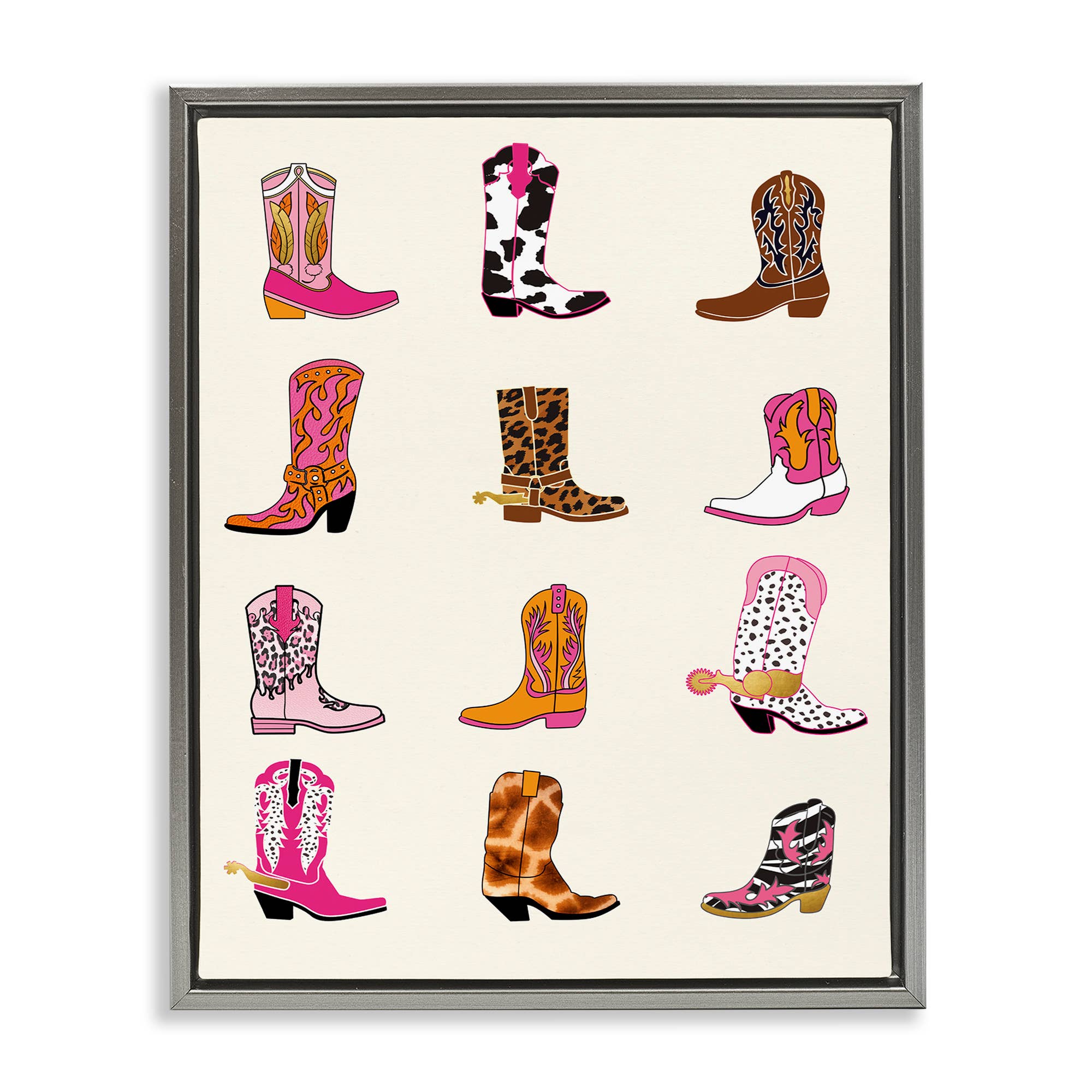 Stupell Industries - Wholesale Wall Sign - Bright Cowboy Boots & Spurs - Framed Wall Art25