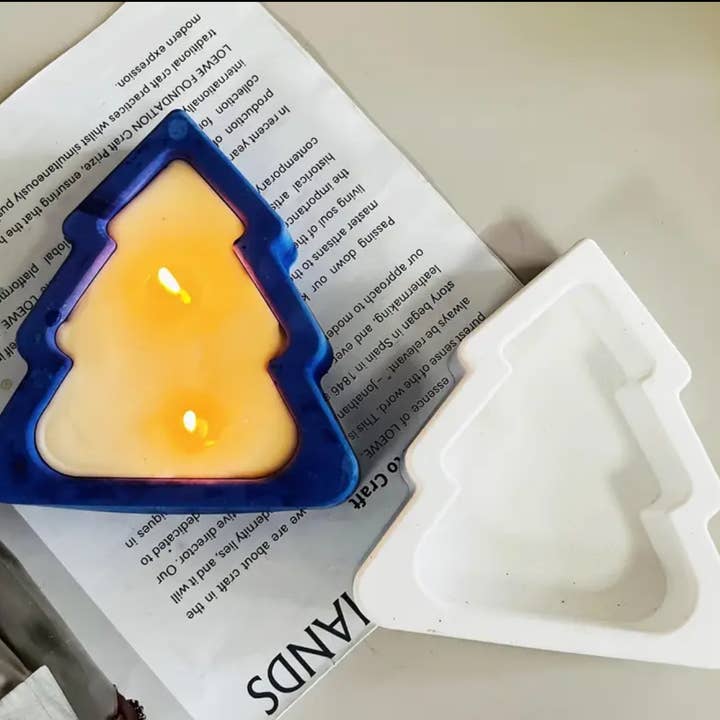 Aristocrat Creation - Wholesale Candle holder - Whispering Pine Cement Candle Jar 1