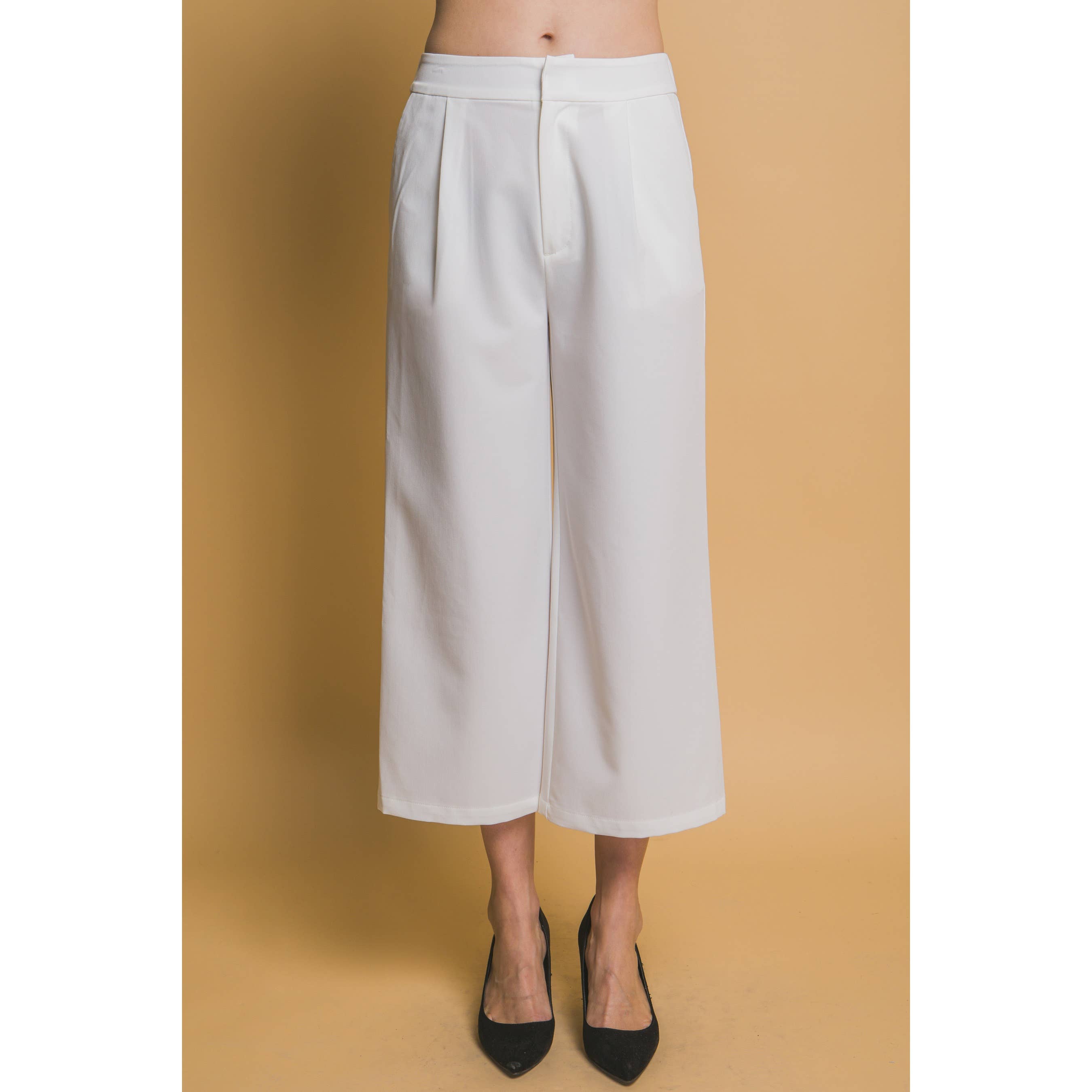 Apolline – wholesale Byxor - Dam – Breda byxor med veck och resårmidja8