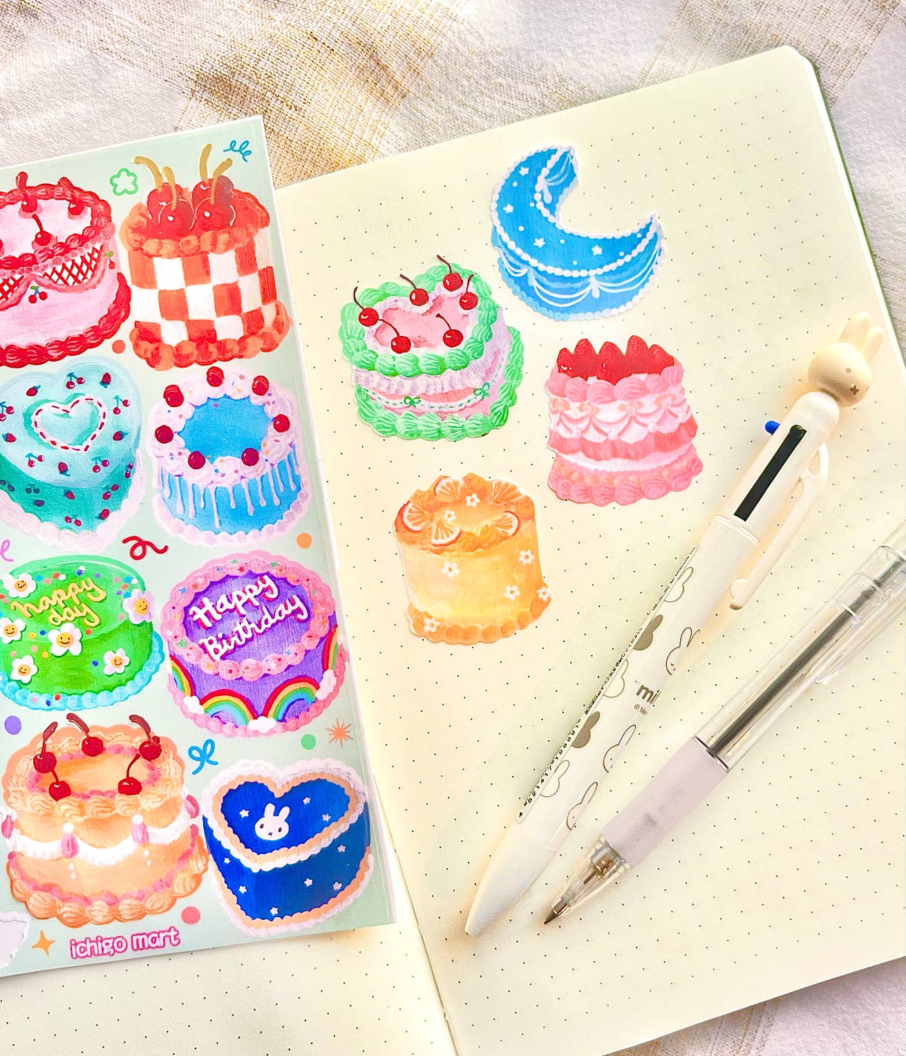 Ichigo Mart - Vendita all'ingrosso Adesivo - Foglio di Adesivi Torte Vintage1